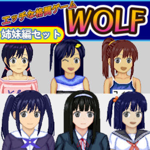 [辱め]エッチなアップデート型格闘ゲーム〜姉妹編セット｜WOLF 評価5.00