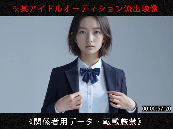 [制服]某アイドルオーディション流出映像【No.1009】｜Blue Frames 評価5.00